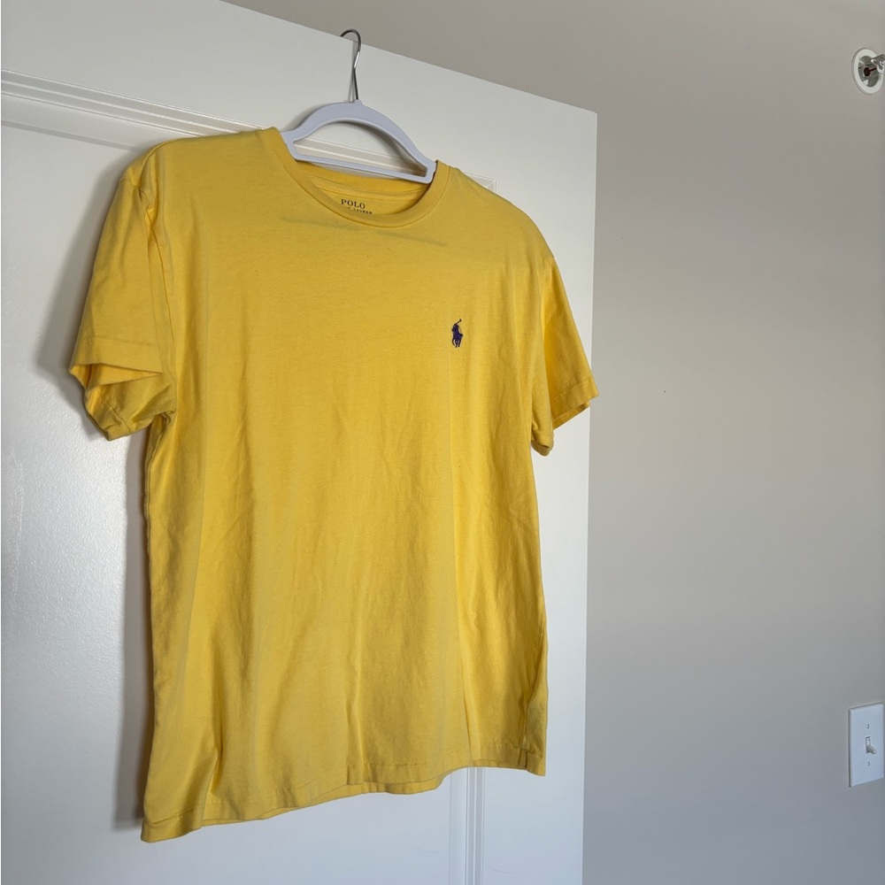 Polo by Ralph Lauren Men's Yellow T-Shirt